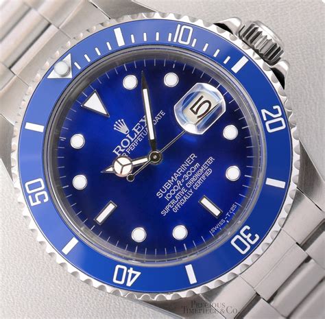 rolex submariner 16610 blue dial|Rolex Submariner model 16610 price.